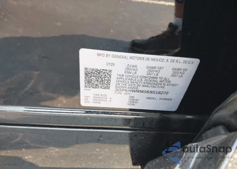 2025 Honda Prologue Touring из США, поврежденный, VIN 3GPKHWRM3SS518270